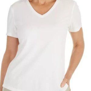 NWT Reel Legends Women's Medium Freeline V-Neck Performance Short Sleeve Shirt